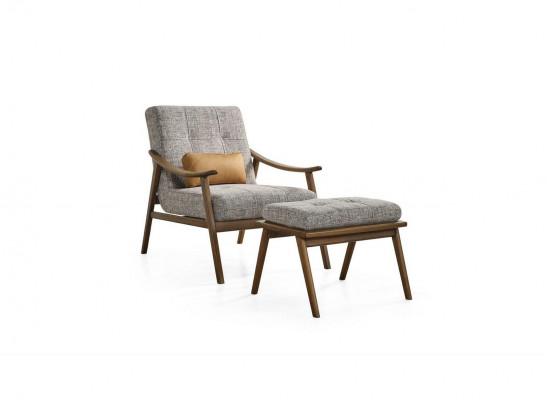 Sofa Set Complete Upholstered Sofa Brown Three-Seater Armchair Modern 3-Piece Set