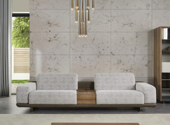 Four-seater sofa couch 4-seater gray fabric modern fabric sofa upholstered sofa