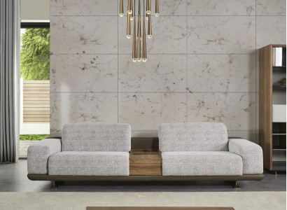 Four-seater sofa couch 4-seater gray fabric modern fabric sofa upholstered sofa