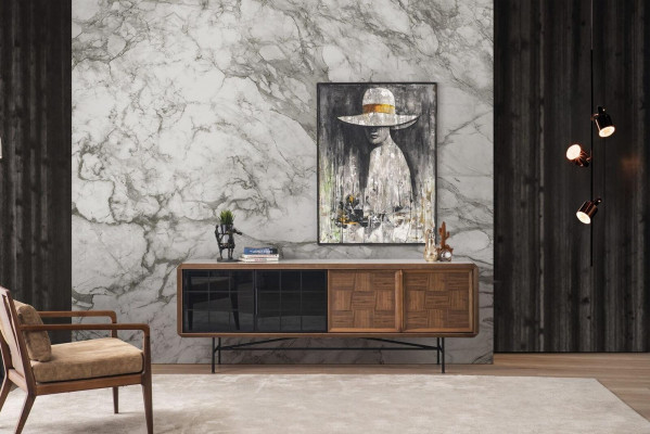 Buffet Dining Room Sideboard Dresser Wood Brown Cabinet Dressers