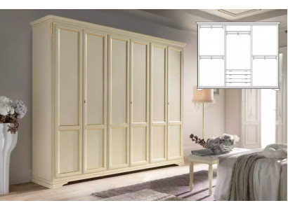Wardrobe Beige Luxury Furniture Italian Furnishings Bedroom