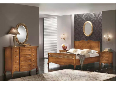 Bed 2x Nightstands Dresser 5-piece Set Bedroom Italian Furniture