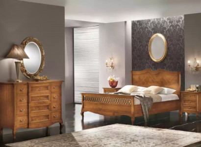 Bed 2x Nightstands Dresser 5-piece Set Bedroom Italian Furniture
