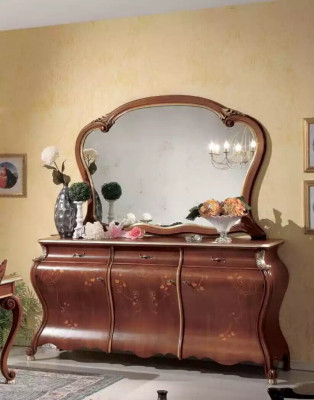 Dresser with mirror console furniture dressers with drawers set 2-piece