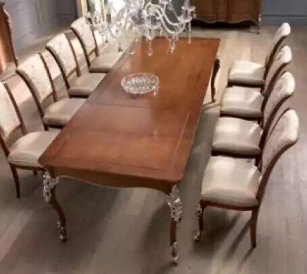 Dining room set 6x chairs dining group wooden upholstered chair luxury chair new