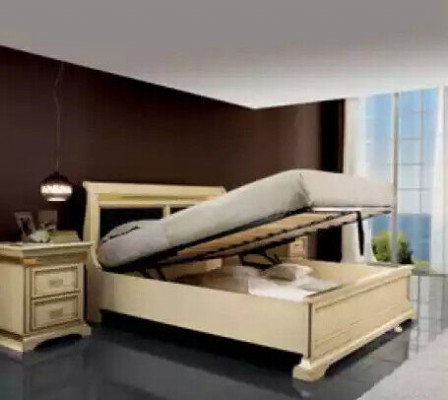 Bed 2x Nightstands 3-piece Bedroom Set Designer Luxury Complete Sets