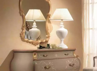 Dresser Mirror Group Wood Design Side Cabinet Wardrobe Furniture Set 2-piece