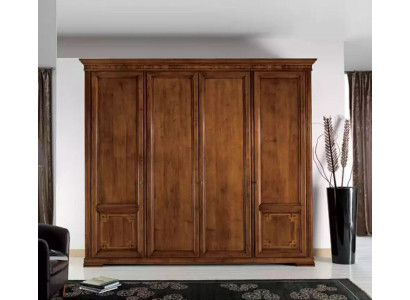 Wardrobe Cabinet Luxury Wood Design Furniture Bedroom Brown New