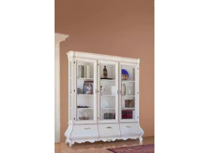 Wooden display cabinet luxury cupboards classic sideboard furniture Italian 185x50cm