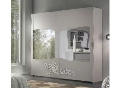 Wardrobe cupboard luxury furniture wood for bedroom grey modern