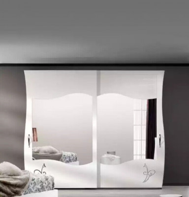 Modern solid wood wardrobe bedroom shelf cabinet white new