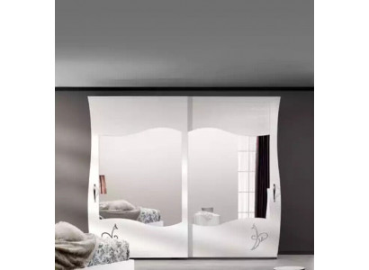 Modern solid wood wardrobe bedroom shelf cabinet white new