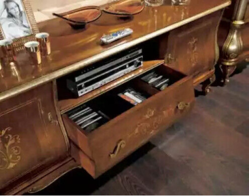 Brown TV shelf, rtv sideboard, living room furniture, wood stand, dresser