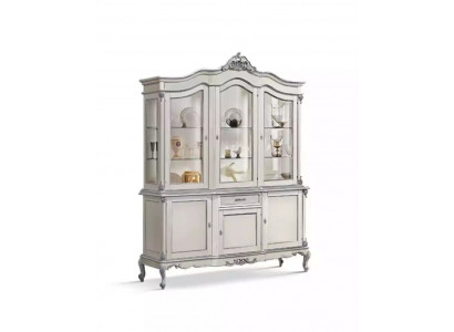 Display cabinet glass cabinet solid wood display sideboard Italian living room furniture new