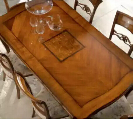 Dining table 6x chairs dining room set dining group table 7-piece set new