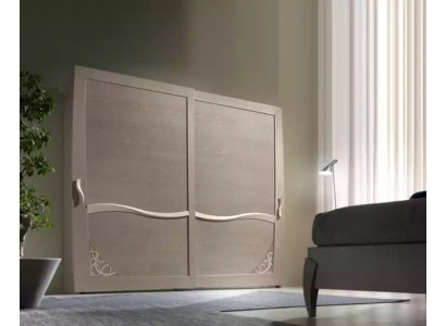 Luxury wardrobe Italian furniture bedroom cabinet solid wood