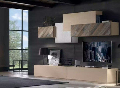Living room complete set lowboard TV cabinet wall unit luxury new
