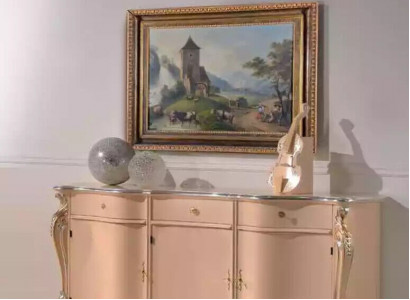 Sideboard dresser luxury beige cabinets wood wooden cabinet cabinet 200x57x100