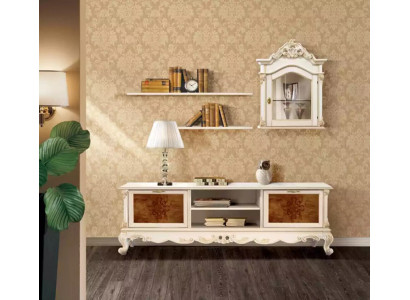 Wall unit shelves living room wood white wall display cabinet wall shelves Italy new