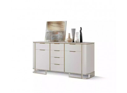 Sideboard Italian Wood Furniture Design Luxury White Dresser Cabinet New
