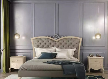 Bedroom furniture 3-piece set solid wood bedside tables 2x bed real wood
