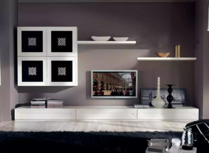 Modern wall unit set sideboard living room wall cabinet furniture