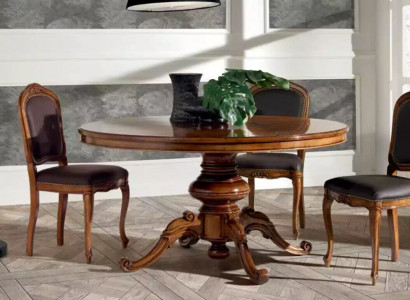 Complete set dining table 4x chairs dining room set dining group wooden table new 5-piece set