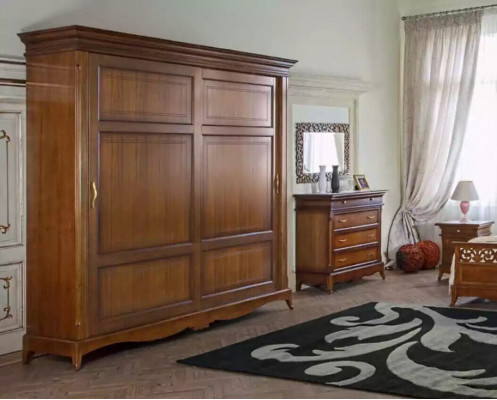 Solid wood wardrobe wooden cabinet wardrobe bedroom furniture Italy new