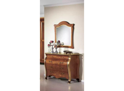 Bedroom furniture dresser with mirror luxury classic furniture set 2-piece