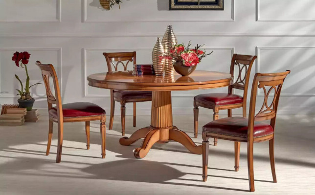 Dining table set with 4 chairs for the dining room, 5-piece set.