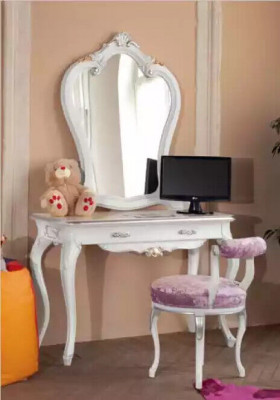 Makeup table set console mirror bedroom furniture design 2-piece wood