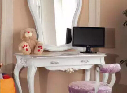 Makeup table set console mirror bedroom furniture design 2-piece wood
