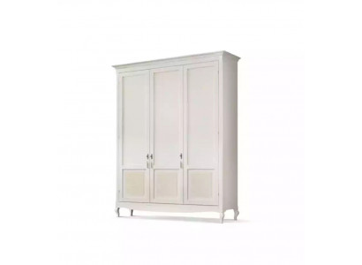 Wardrobe Bedroom Wood Classic Design Furniture White Cabinets