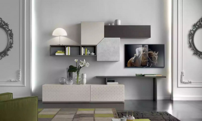 TV cabinet Italian furniture living room luxury sideboard wall unit wood