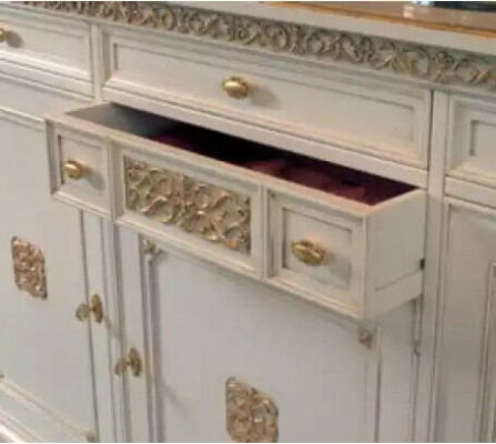 Sideboard drawers wood sideboard cabinet solid furniture living room new