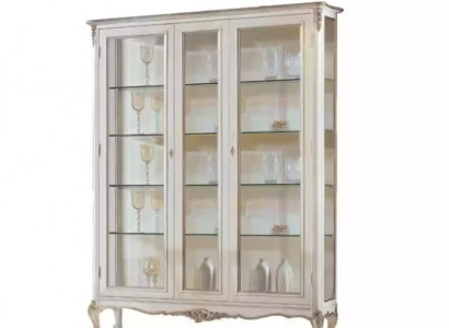 Glass Display Cabinet 2-Door Wood Showcases Living Room Cabinets Design Furniture New