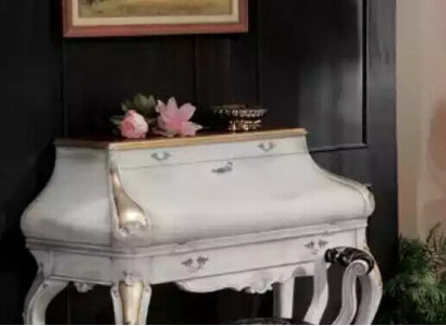 Makeup table white luxury console dresser wood classic design
