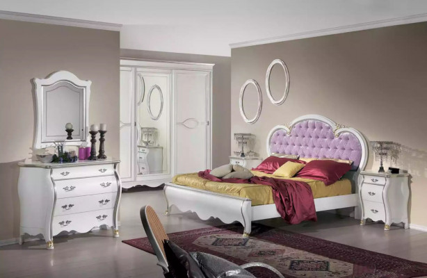 Bed padding design luxurious double Chesterfield hotel beds wooden furniture bed