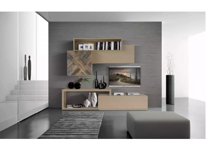 TV lowboard, RTV wall shelves, living room wood luxury wall furniture
