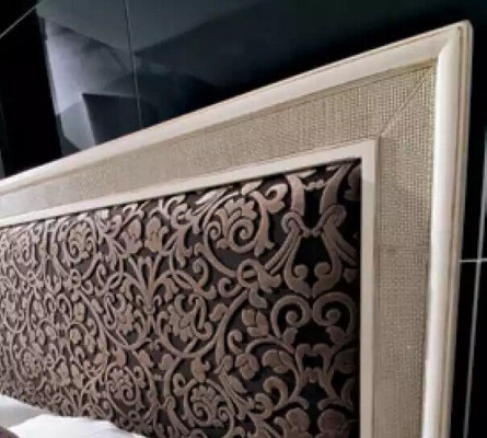 Design bedroom 3-piece. Bed 2x nightstand luxury bed set furniture new