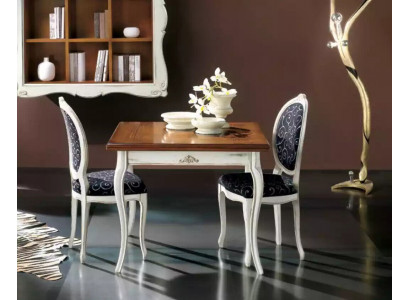 Dining table 4x chairs dining room set dining group table set white new