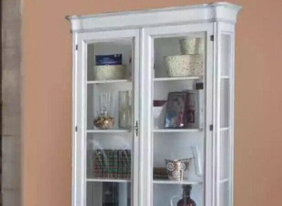 Classic living room furniture, white wooden cabinet, living room furniture cupboard.