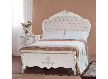 Design bed 120x200cm Chesterfield wooden bed beds hotel room marital