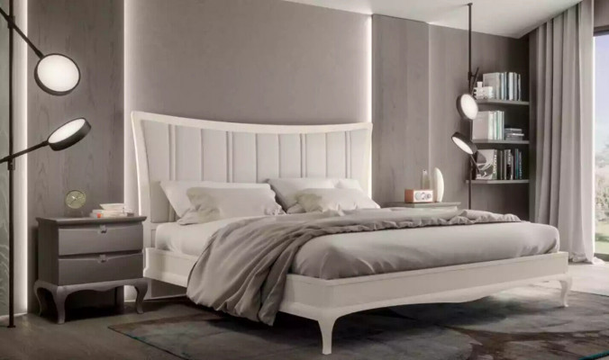 Design bedroom 3-piece. Bed 2x nightstands modern luxury beds furniture