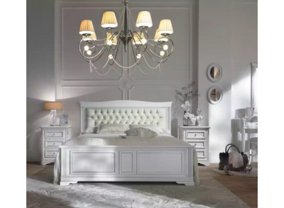 Complete bedroom set bed 2x nightstands 3 pcs. designer luxury