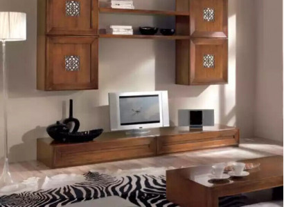 Living room furniture set designer living room brown sideboard wall unit new