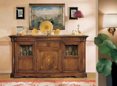 Sideboard Living Room Dresser with Drawers Wood Cabinet Brown New