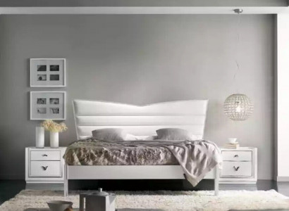 Design furniture bed 2 bedside tables 3-piece bedroom set luxury beds new