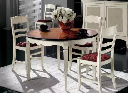Dining Set Complete Set 4x Chairs Sideboard Dining Group Wooden Table White New