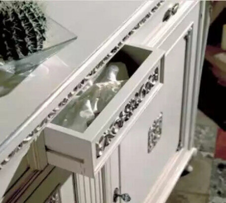 Sideboard Dresser Sideboard Living Room Solid Wood Cabinet Furniture White